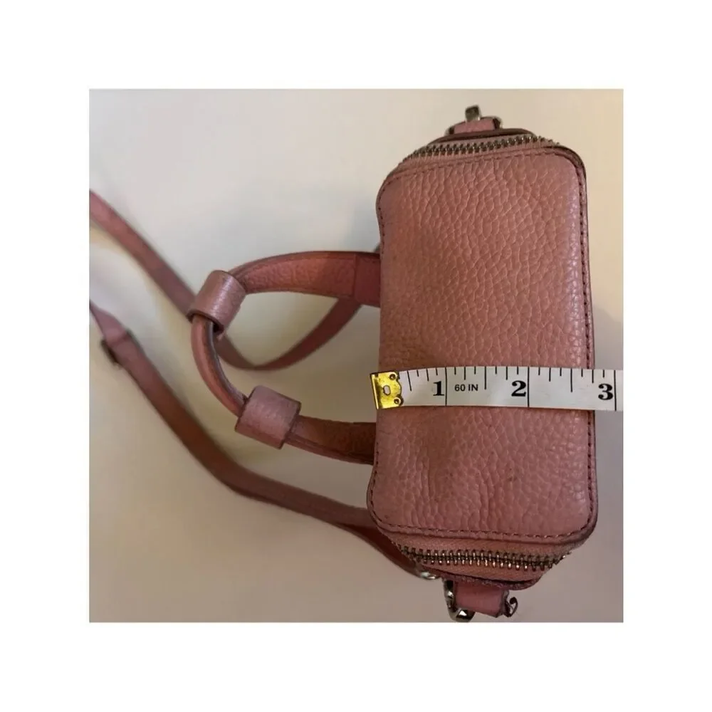 Brandon Blackwood Leather Portmore Crossbody in Blush